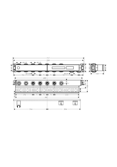 Hansgrohe Rainselect İç Set 5 Çıkış İçin Krom