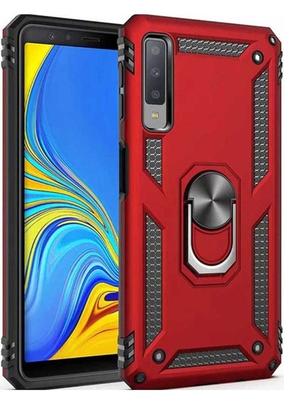 Samsung Uyumlu Galaxy A7 2018 Kılıf Zore Vega Kapak Kırmızı