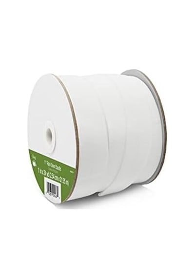 Dritz 9487w Katlanır Dokuma Elastik, 3,5 Cm X 24 Yard, Beyaz
