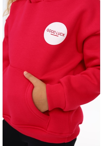 Toontoy Kız Çocuk Baskılı Sweatshirt Koyu Fuşya