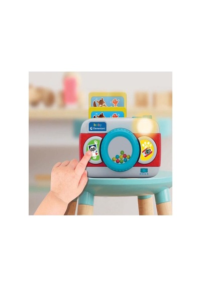 Clemento-ni 4 Dilli Gelişim Destekli Müzikli Hayvan Kartlı 12 Cm Öğretici Oyuncak Fotoğraf Makinesi
