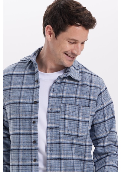 Tudors Erkek Regular Fit Rahat Kesim Kışlık Kareli Oduncu Gömlek-42111 Mavi Tudors Erkek Regular Fit Rahat Kesim Kışlık Kareli Oduncu Gömlek-42111 Mavi