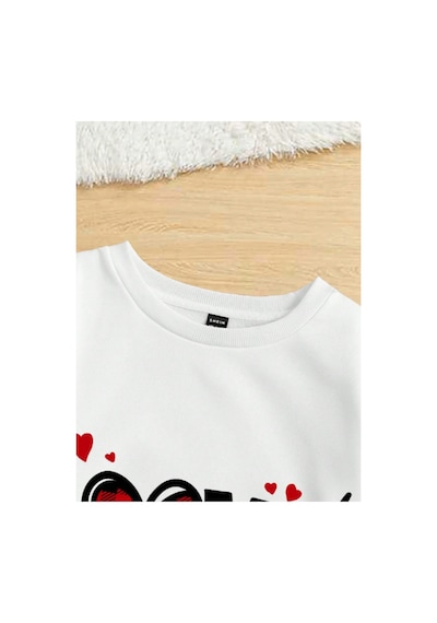 Magors Stıl-x Bisiklet Yaka Pamuklu Beyaz Renk, Love Baskılı Oversıze Sevgiliye Özel Sweatshırt Beyaz Magors Stıl-x Bisiklet Yaka Pamuklu Beyaz Renk, Love Baskılı Oversıze Sevgiliye Özel Sweatshırt Beyaz