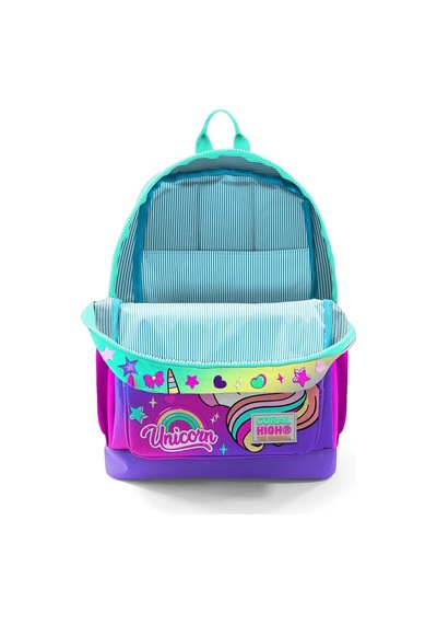 Coral High Kids Lavanta Su Yeşili Unicorn Desenli Dört Bölmeli Okul Sırt Çantası 23729