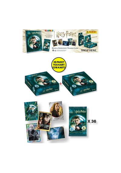 Panini Harry Potter Koleksiyonluk Trading Kart - 36 Paket 216 Kart