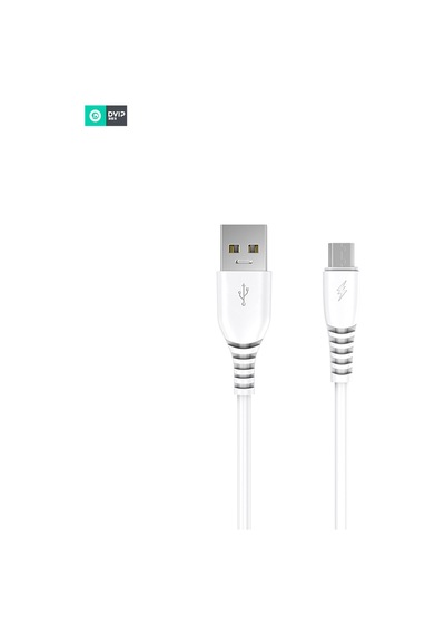 Dvıp Usba To Micro Kablolu Hızlı Şarj Aleti Set Beyaz Y100m2.4a