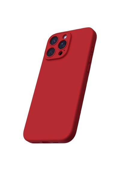 Apple Uyumlu iPhone 16 Pro Kılıf Kamera Korumalı Lansman Silikon Kapak Kırmızı
