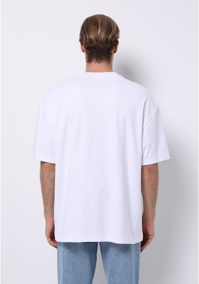 Colin's Colins Oversize Fit Yuvarlak Yaka Düz Erkek Beyaz Kısa Kol Tişört Cl1076602 Q1.v1 Wht Beyaz Colin's Colins Oversize Fit Yuvarlak Yaka Düz Erkek Beyaz Kısa Kol Tişört Cl1076602 Q1.v1 Wht Beyaz