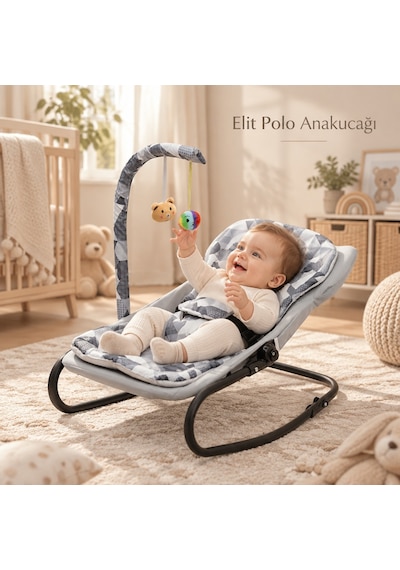 Elit Polo Anakucağı-kademeli-sallanır-sabitlenebilir-oyuncaklı -anakucagi - Hazır Kurulu Gelir