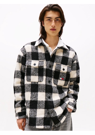 Tommy Hilfiger Tjm Ekoseli Erkek Siyah Gömlek Dm0dm22013bds Siyah