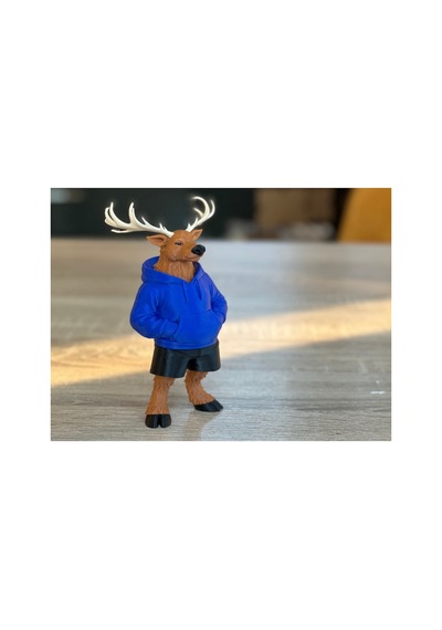 Kapüşonlu Geyik Figürü 10cm