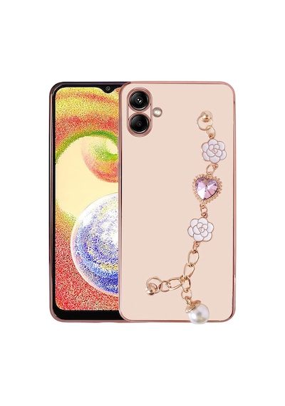 Zore Galaxy A04 Kılıf El Tutamaçlı Kamera Korumalı Nvth Taka Silikon Kapak - Mor
