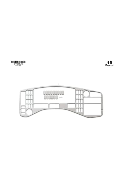 Mercedes 403 Torpido Kaplama 1993-1995 16 Parça Alüminyum