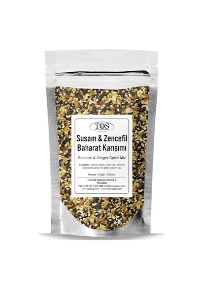 Tos The Organic Spices Kızarmış Susam & Zencefil Baharat Karışımı 500 G