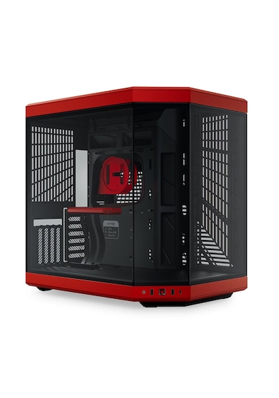 Hyte Y70 Black Cherry Temperli Cam Usb 3.2 E-atx Dual Chamber Mid Tower Bilgisayar Kasası