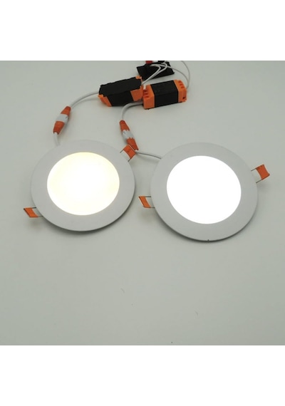 Led Spot Tavan Lambası, 6w, Gömme Montaj, Beyaz 2li Paket Çok Renkli