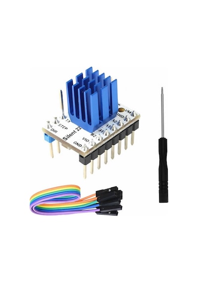 Mks Trinamic Tmc2209 V2.0 Step Motor Sürücü Soğutuculu Makerbase 1/256 Step 1.7a Cnc 3d Yazıcı Dvm.101.226