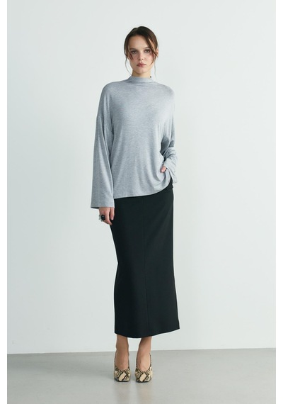 Suud Collection Gri Olivia Bluz