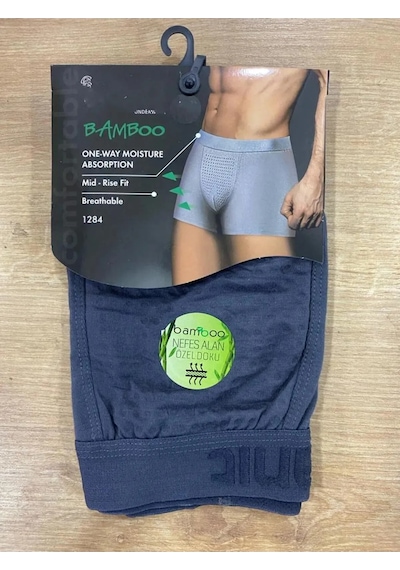 Qulat 12'li Paket Erkek Bambu Boxer Anıt 001