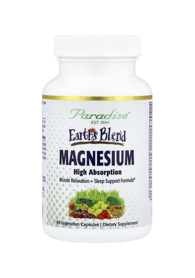 Paradise Herbs, Earth's Blend, Magnesium, 90 Vegetarian Capsules