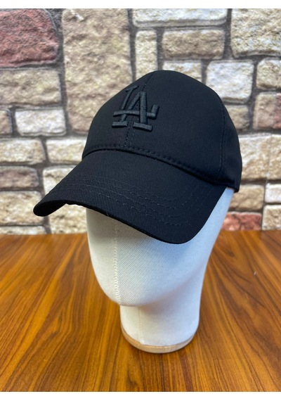 Hamze La Los Angeles Nakışlı Unisex Baseball Cap Şapka Siyah - Siyah