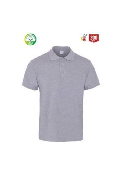Myform 8101 Eco Polo Yaka Pike T-shırt - Gri Çok Renkli