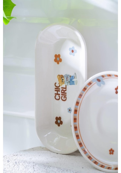 Acar Buddy Bear 6 Kişilik 21 Parça Kahvaltı Takımı Çok Renkli