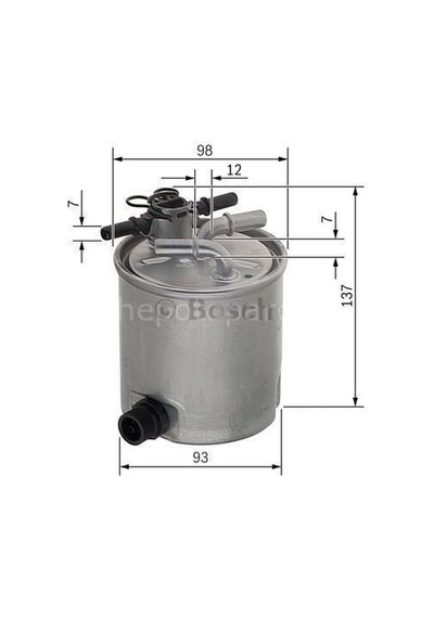 Nıssan Navara 2.5 Dci 01.2010 - 06.2014 Bosch Mazot Filtresi Filitre