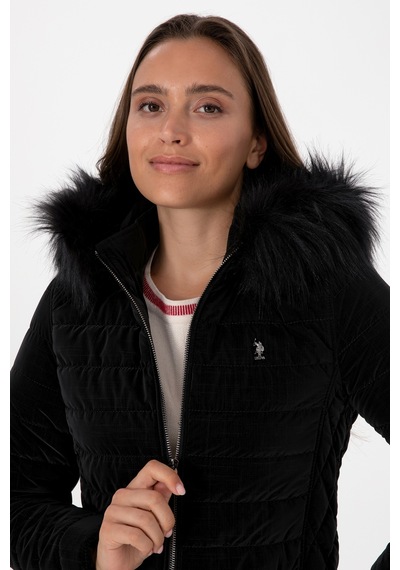 U.s. Polo Assn. Kadın Siyah Deri Mont-kaban 50317317-001 001sıyah