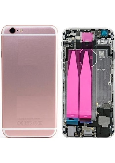Apple Uyumlu iPhone 6 Plus İle Dolu Kasa Pembe