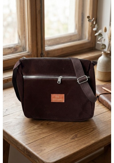 Vellbags Çikolata Kahve Kadın Omuz Çantası Modern Fermuarlı Günlük Çanta Acıkahve