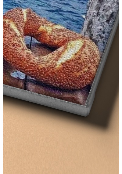 Webstyle Üsküdar Da Çay Simit Sayılarla Boyama Seti Kasnaklı 40x50 Cm