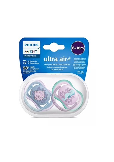 Philips Avent Ultra Air Emzik 6-18 Ay 2li Kız Scf085/61 Çok Renkli