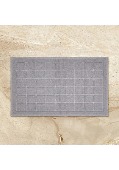 Soft Kare 2'li Banyo Paspası - Ekru - 60x100 Cm + 50x60 Cm Renkli