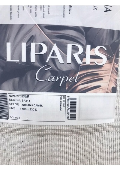 Liparis Halı Toscana 214k Serisi Triko Akrilik Salon Oturma Yatak Odası Halısı Krem - Kahve
