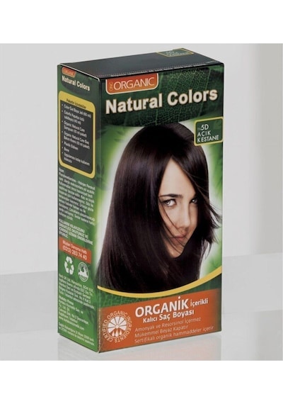 Natural Colors 5d Açık Kestane Organik Saç Boyası 8682467000711