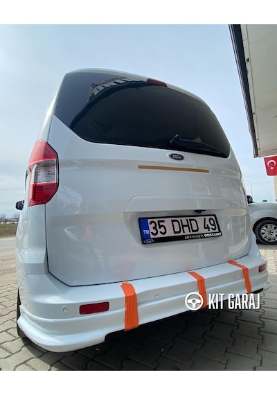 Kit Garaj Ford Tourneo Courier 2014-2023 Boyasız Mat Siyah Arka Ek Plastik