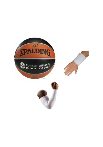 Basketbol Topu Tf150 7 Euroleague Tf150 7+basketbol Kolluğu+havlu Bıleklık