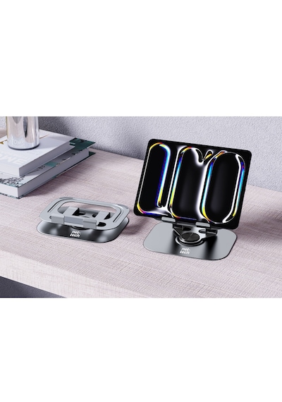 Nettech Nt-ls01 360 Derece Dönebilen Katlanabilir Alüminyum Laptop Ve Tablet Standı Gümüş