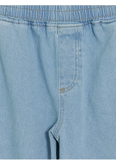 Lcw Comfort İndigo Beli Lastikli Kadın Jean Pantolon