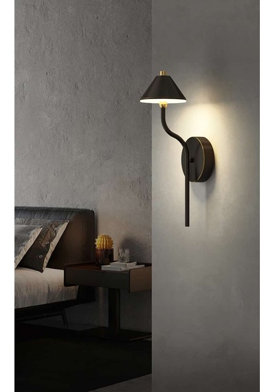 Simaavize Modern Black Led Aplik -gün Işığı Siyah