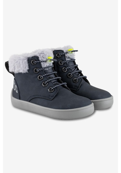 Hopfrög Furry Boots Lacivert Nubuk Barefoot Çocuk Botu Lacivert