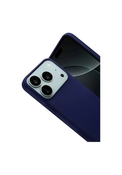 Newface Apple İphone 17 Pro Nano İçi Kadife Silikon - Lacivert