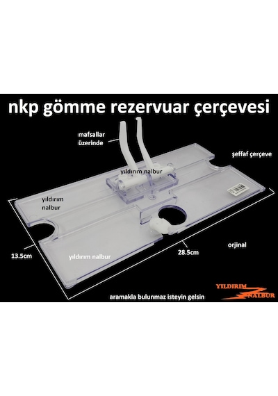 Nkp Gömme Rezervuar Buton Çerçevesi Şeffaf İç Takım Çerçeve