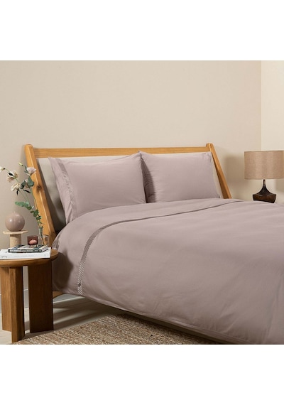 Annette %100 Pamuk King Size Nevresim Seti 230x220 Cm Bej