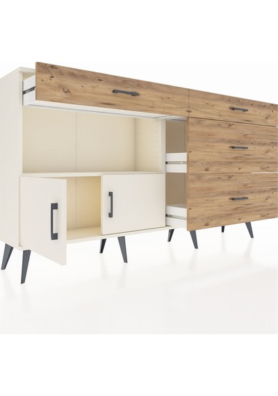 Arges Konsol Tek Raflı 4 Çekmeceli 2 Kapaklı 176x30x99 Aytaşı-ayt Aytaşı-aytaşı/çam Arges Konsol Tek Raflı 4 Çekmeceli 2 Kapaklı 176x30x99 Aytaşı-ayt Aytaşı-aytaşı/çam