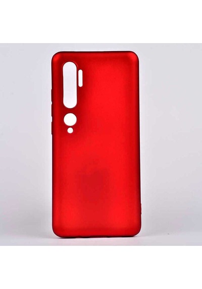 Xiaomi Mi Note 10 Kılıf Zore Premier Silikon Kapak Kırmızı