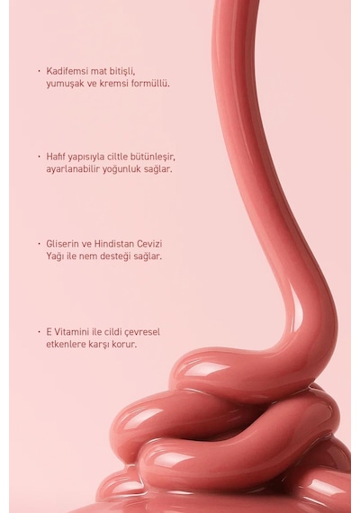 Alix Avien Yoğun Pigmentli E Vitaminli Mat Bitişli Kremsi Likit Allık - Liquid Blusher 05 Burnt Terracotta