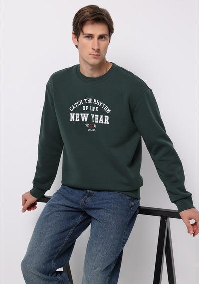 Colin's Colins Comfort Fit Erkek Yeşil Sweatshirt Cl1077350 Q1.v2 Grn Yeşil Colin's Colins Comfort Fit Erkek Yeşil Sweatshirt Cl1077350 Q1.v2 Grn Yeşil