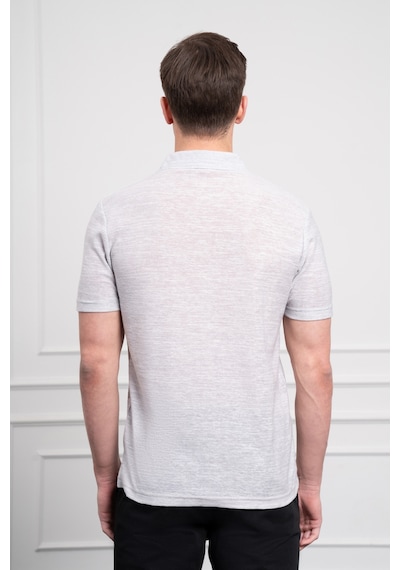 Morven Erkek Gri Trend Apaçi Yaka Dynamic Fit Kısa Kollu Gömlek 25ys004005100 Gri Gri
